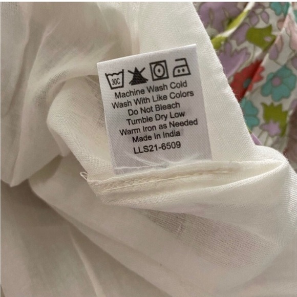 Love the Label Ines Ivory Floral Ruffle Tiered Boho Dress New with Tags Size L - Picture 10 of 10